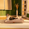 HUFT Cookie Houndstooth Lounger Bed For Dog - Brown - Heads Up For Tails