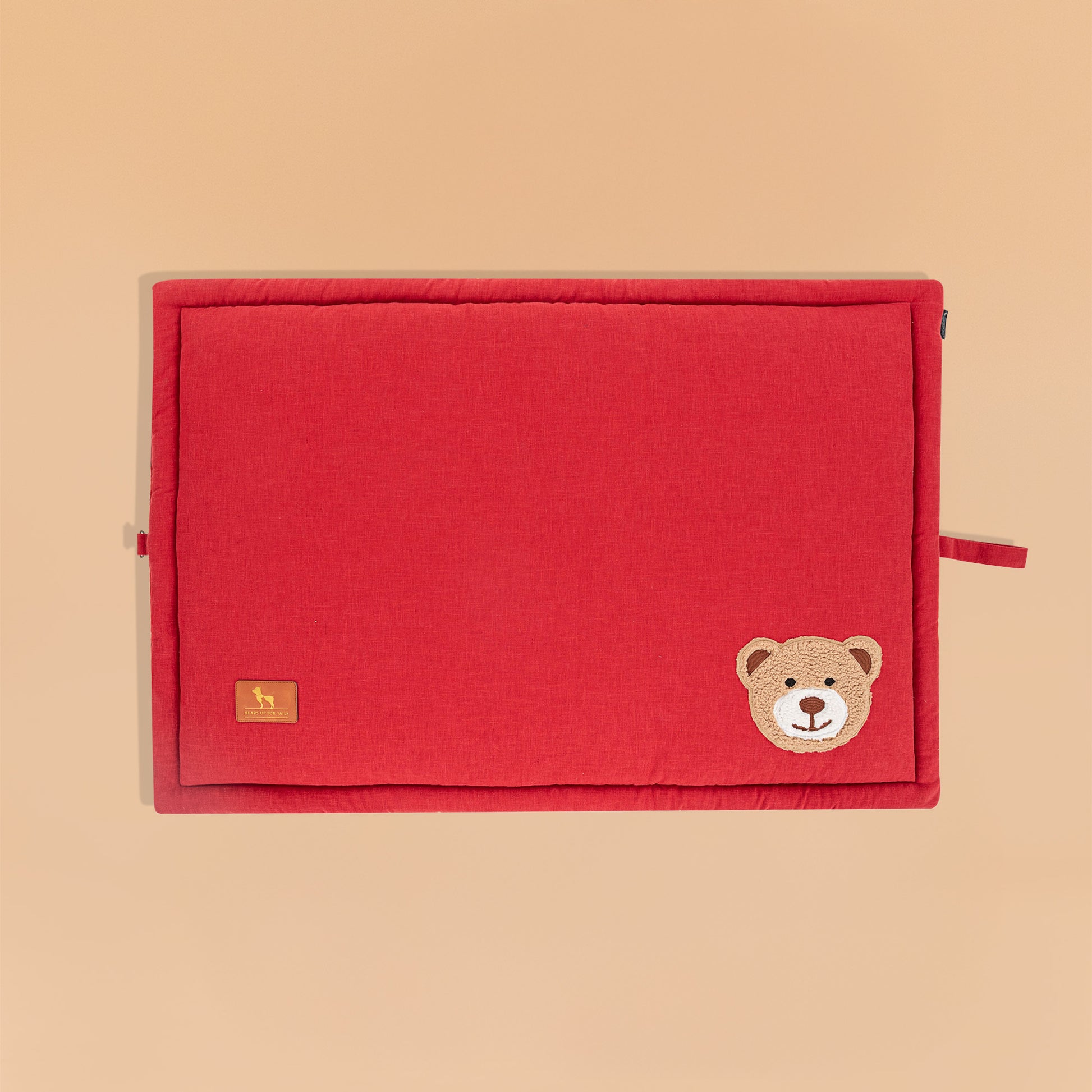 HUFT Snuggle Bear Mat For Dog - Red - Heads Up For Tails