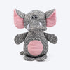 HUFT Squeaky Snugglephant Plush Toy For Dog - Grey - Heads Up For Tails