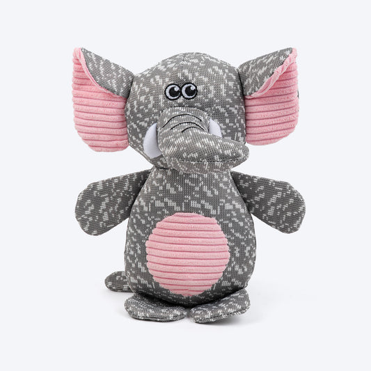 HUFT Squeaky Snugglephant Plush Toy For Dog - Grey - Heads Up For Tails