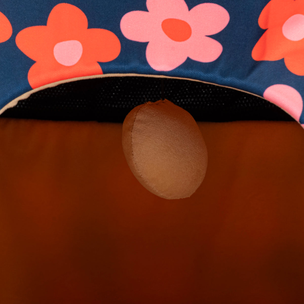 HUFT Flower Frenzy Tent Bed For Cat & Puppies - Navy - Heads Up For Tails