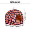 HUFT Flower Frenzy Tent Bed For Cat & Puppies - Navy - Heads Up For Tails