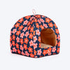 HUFT Flower Frenzy Tent Bed For Cat & Puppies - Navy - Heads Up For Tails