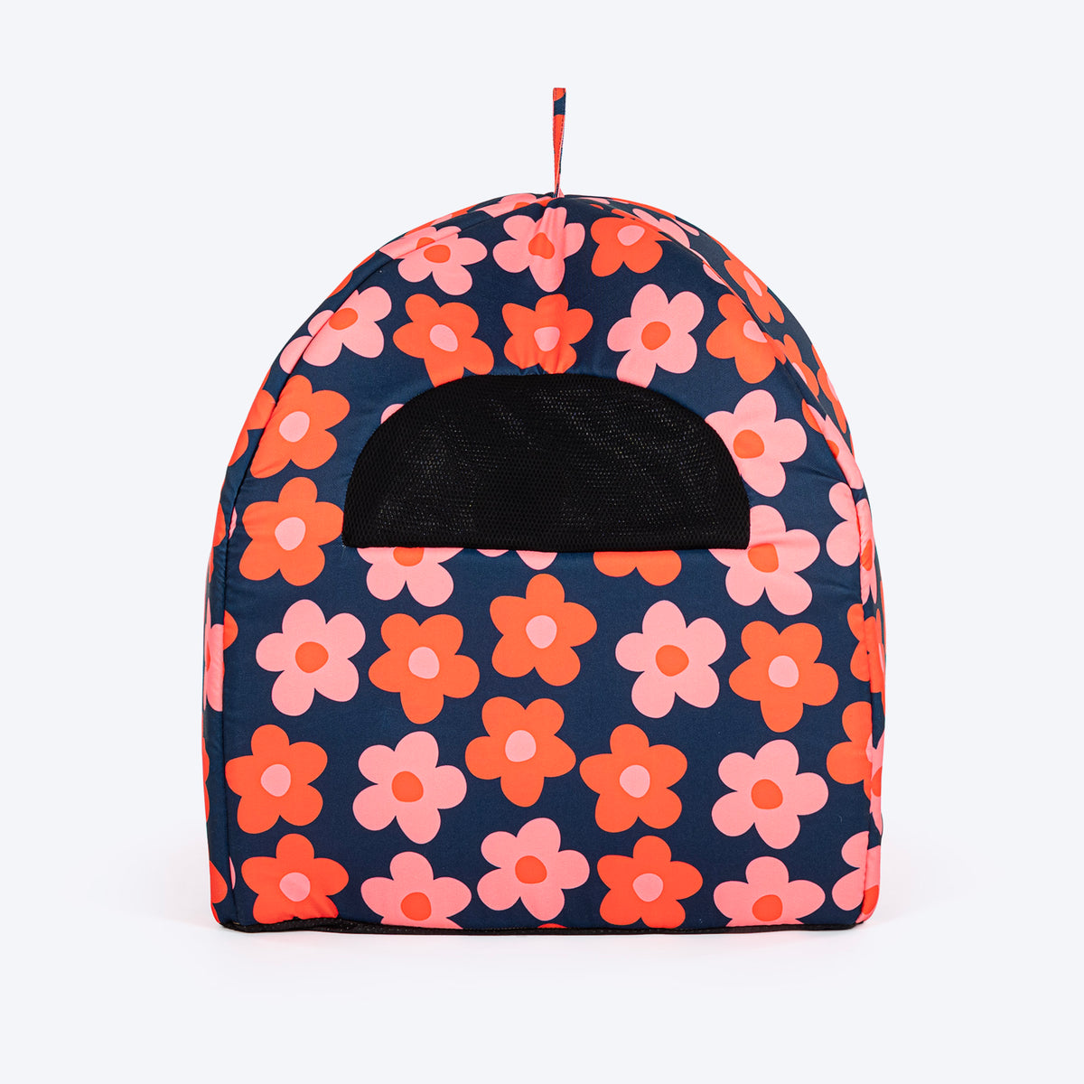 HUFT Flower Frenzy Tent Bed For Cat & Puppies - Navy - Heads Up For Tails