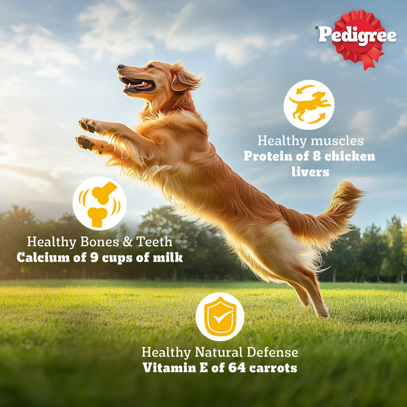 Pedigree Vegetarian Dry Food For Adult Dogs & Puppy - Heads Up For Tails