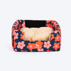 HUFT Flower Frenzy Tent Bed For Cat & Puppies - Navy - Heads Up For Tails