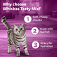 Whiskas Tasty Mix Wet Food Made With Real Fish (Tuna & Kanikama), And Carrot in Gravy For Adult (1+ year) Cat - 70 gm Pack