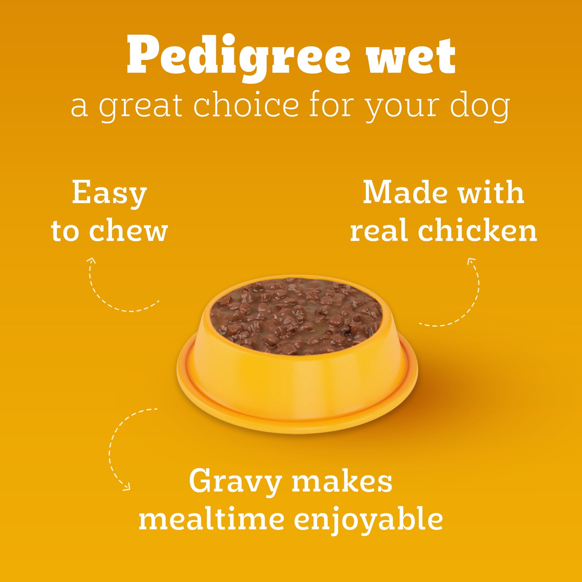 Pedigree Chicken & Liver Chunks In Gravy Adult Dog Wet Food - 130 g - Heads Up For Tails