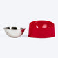 HUFT Melamine Slant Bowl With Steel Inserts For Dog - Red