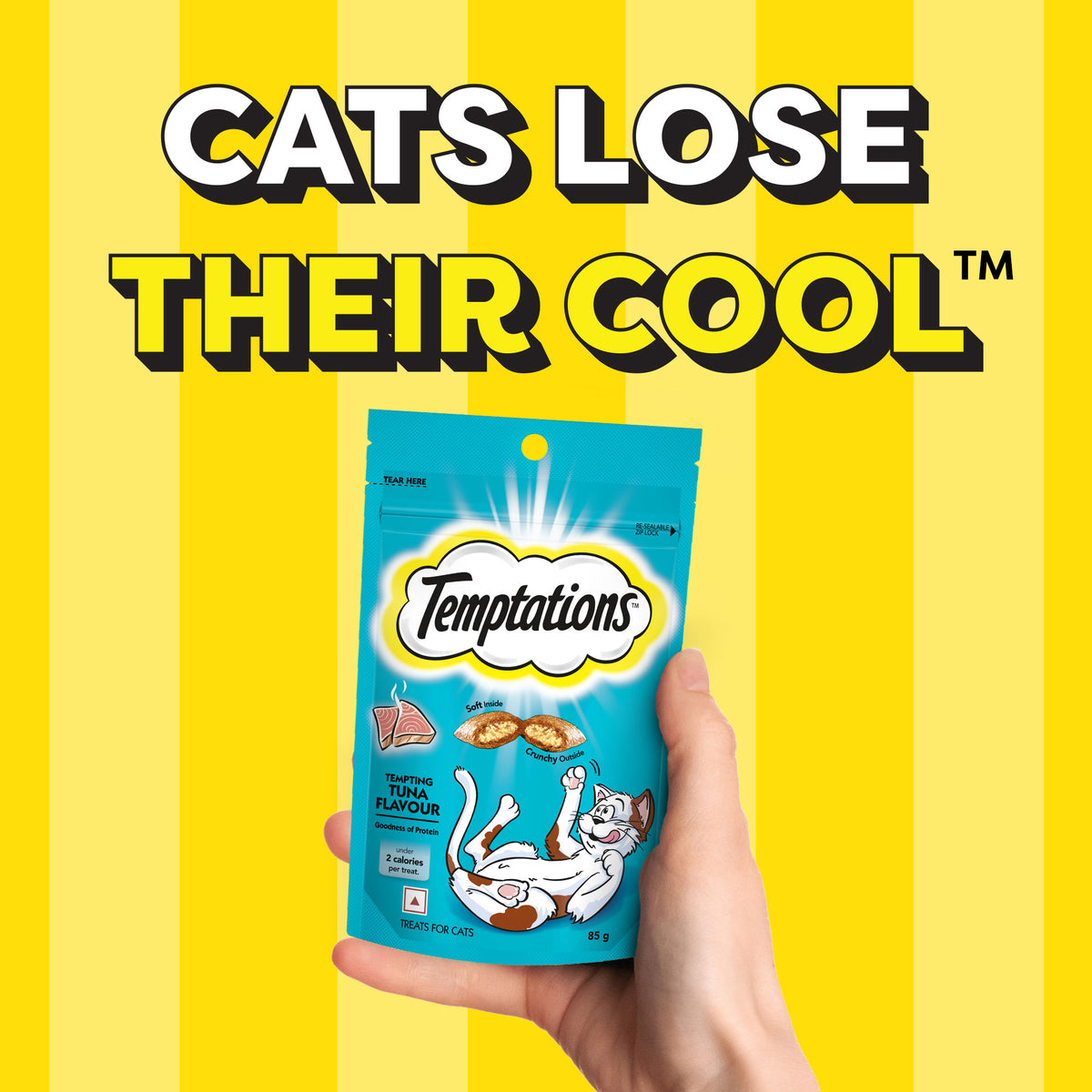 Temptations Cat Treat Tuna Flavour - 85g - Heads Up For Tails