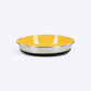HUFT Purrfect Treat Printed Steel Bowl For Cat - Yellow
