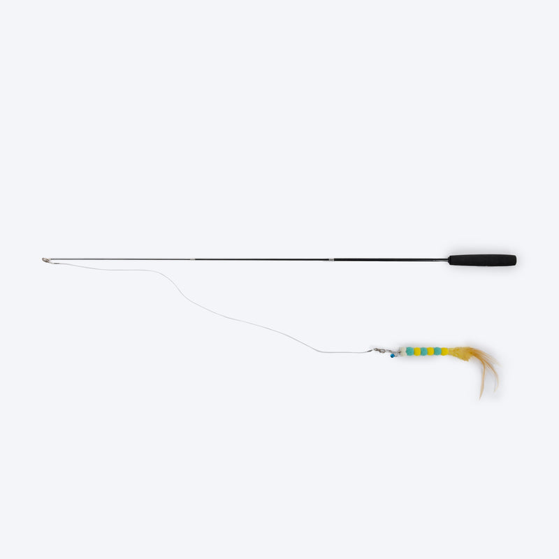 HUFT Caterpurr Extendable Wand Toy For Cat - Multicolor