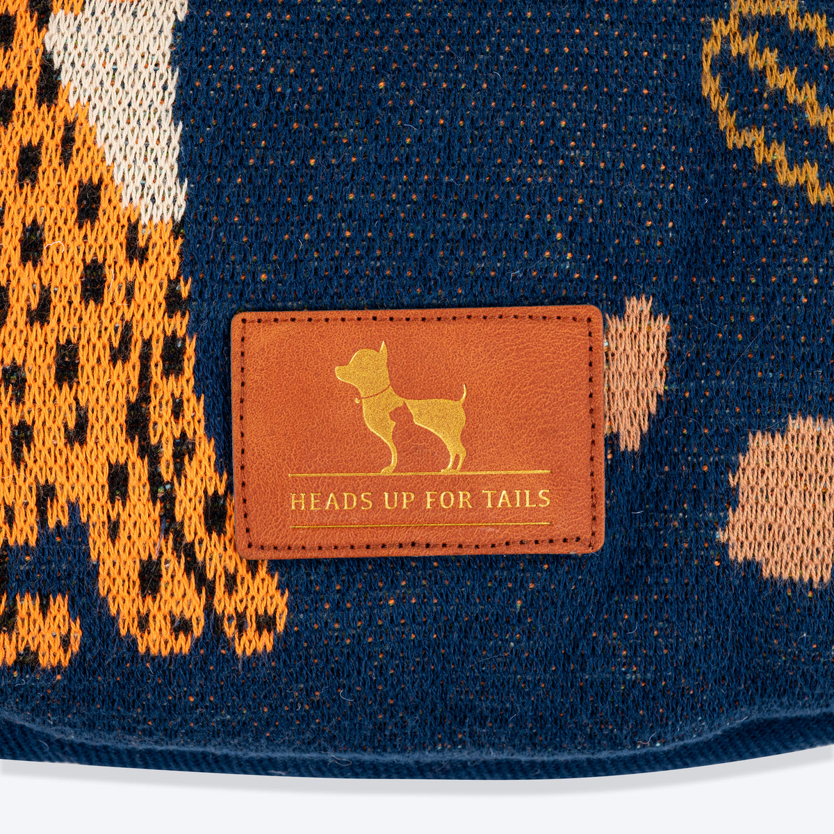 HUFT Jungle Dreams Round Mat For Dog - Blue - Heads Up For Tails