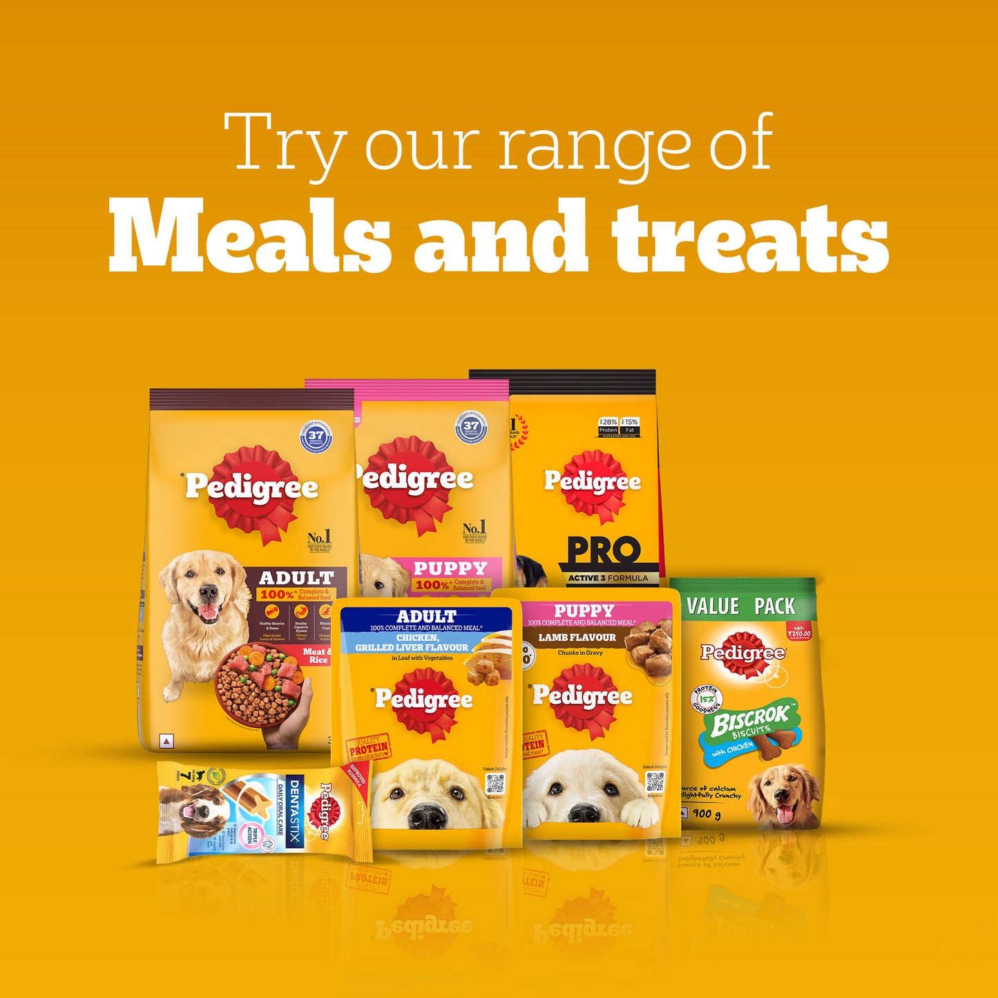 Pedigree Tasty Jerky Roasted Lamb Flavour Treat For Adult Dog - 70 g