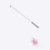 HUFT Featherly Extendable Wand Toy For Cat - Pink & White