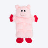 HUFT Oink-a-lot Squeaky Plush Toy For Dog - Pink - Heads Up For Tails