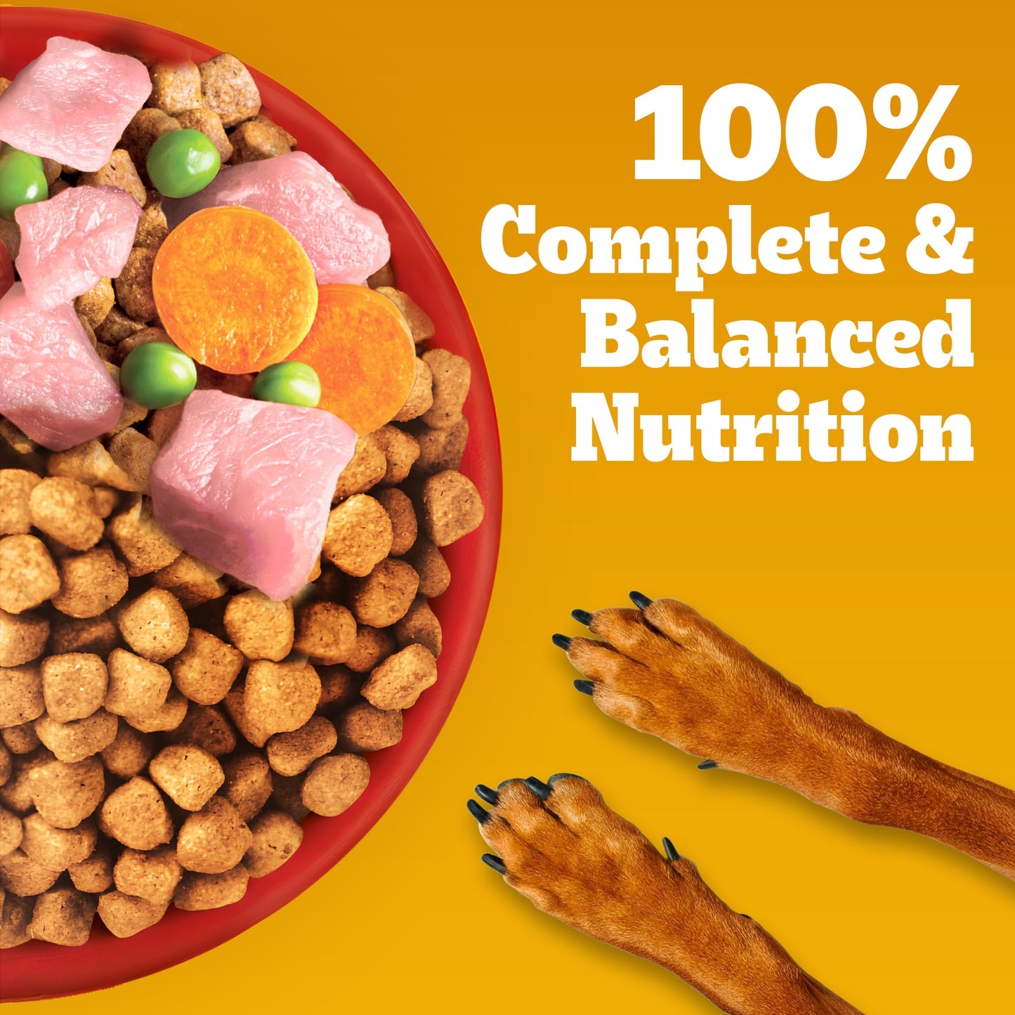 Pedigree Meat & Rice Adult Dry Dog Food - Heads Up For Tails