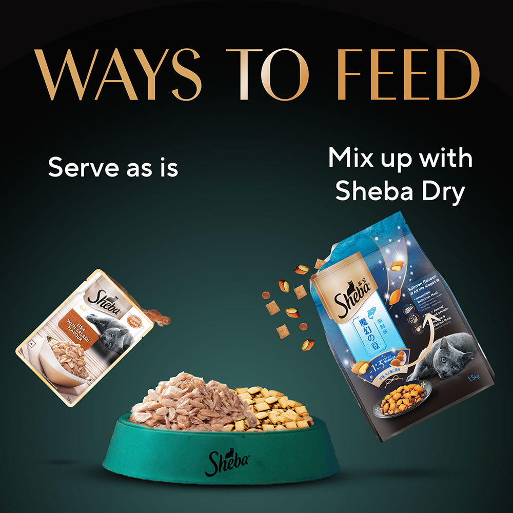 Sheba Fish with Sasami Adult Wet Cat Food - 35 gm Packs