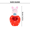 HUFT Boingy Piggy Crinkly Bungee Toy For Dog - Multicolor - Heads Up For Tails