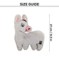 HUFT Funky Donkey Squeaky Cuddle Plush Toy For Dog - Grey