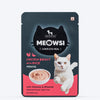 Meowsi by HUFT Chicken Breast with Duck Mousse Cat Wet Food, 80 gm, grain-free, with vitamins and minerals.