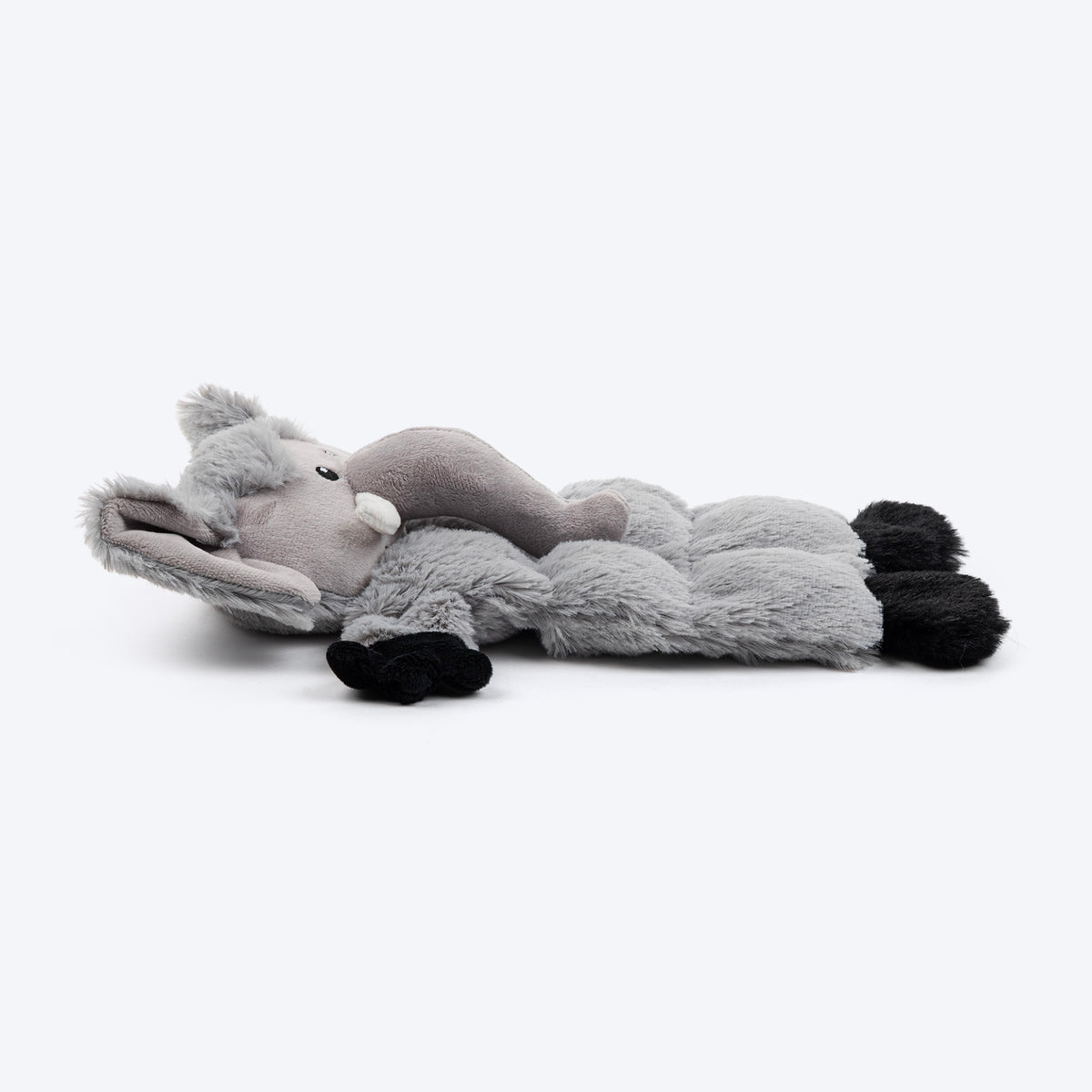 HUFT Cuddlephant Squeaky Plush Toy For Dog - Grey - Heads Up For Tails
