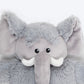 HUFT Cuddlephant Squeaky Plush Toy For Dog - Grey - Heads Up For Tails