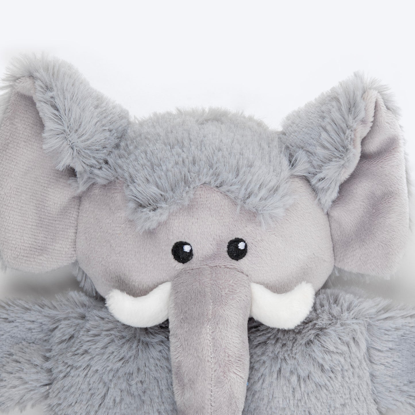 HUFT Cuddlephant Squeaky Plush Toy For Dog - Grey - Heads Up For Tails