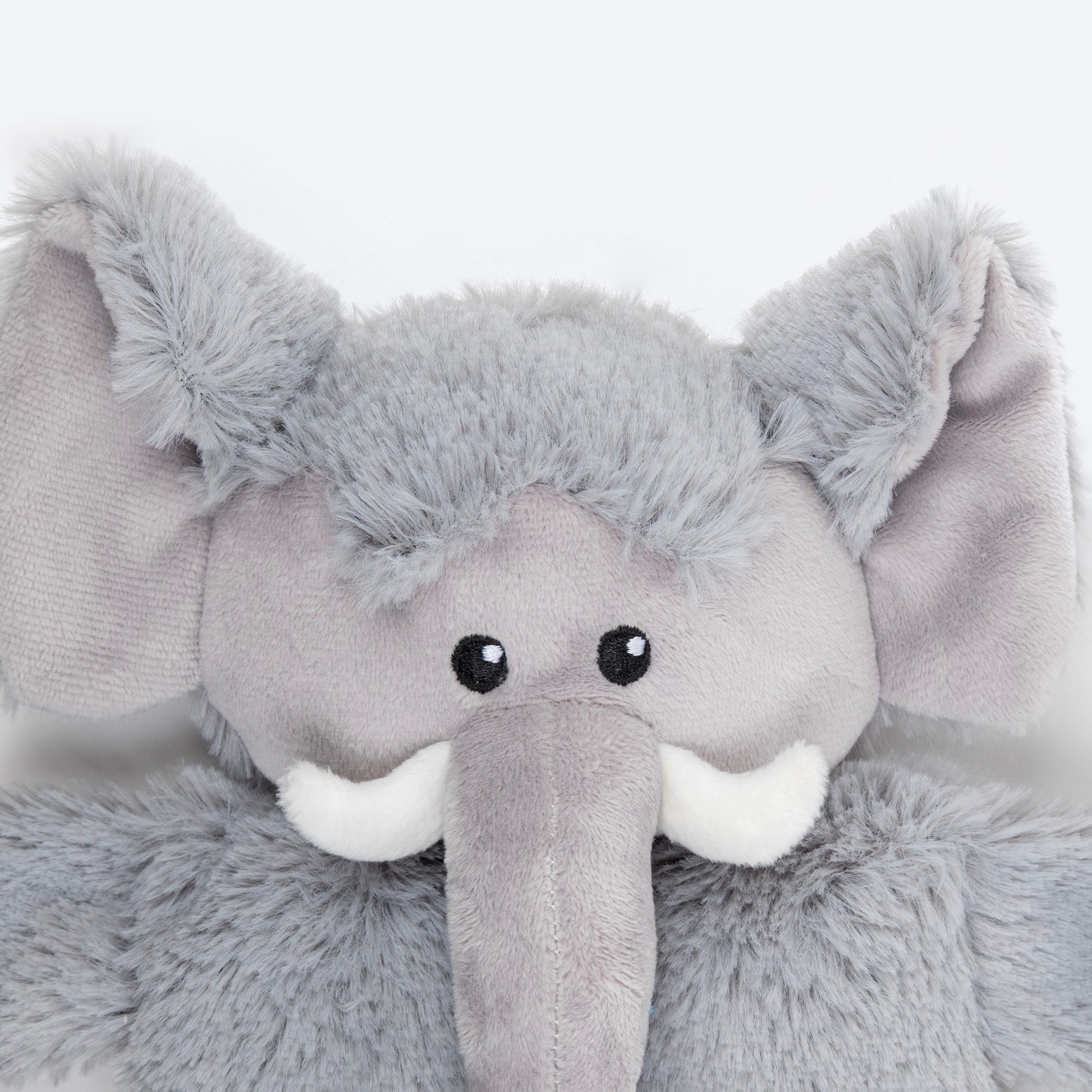 HUFT Cuddlephant Squeaky Plush Toy For Dog - Grey - Heads Up For Tails