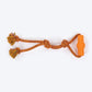 HUFT Tuggables Tassel Tango Rope Toy For Dog - Purple & Orange