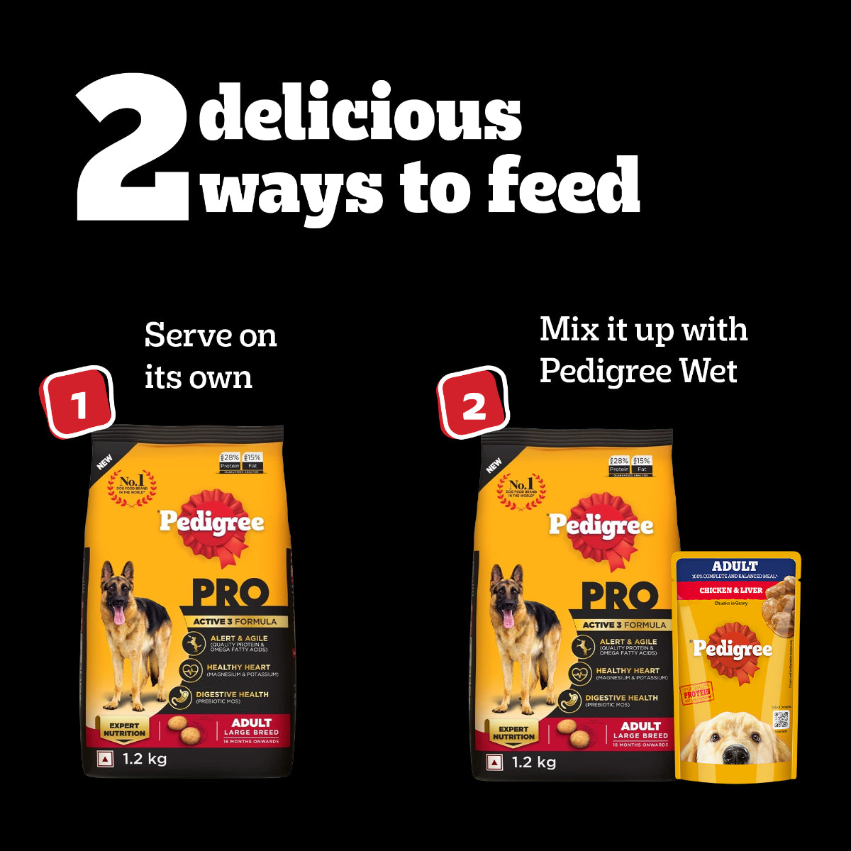 Pedigree PRO Expert Nutrition Active Adult Dry Dog Food