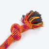 HUFT Tuggables Happy Knots Rope Toy For Dog - Orange & Red - Heads Up For Tails