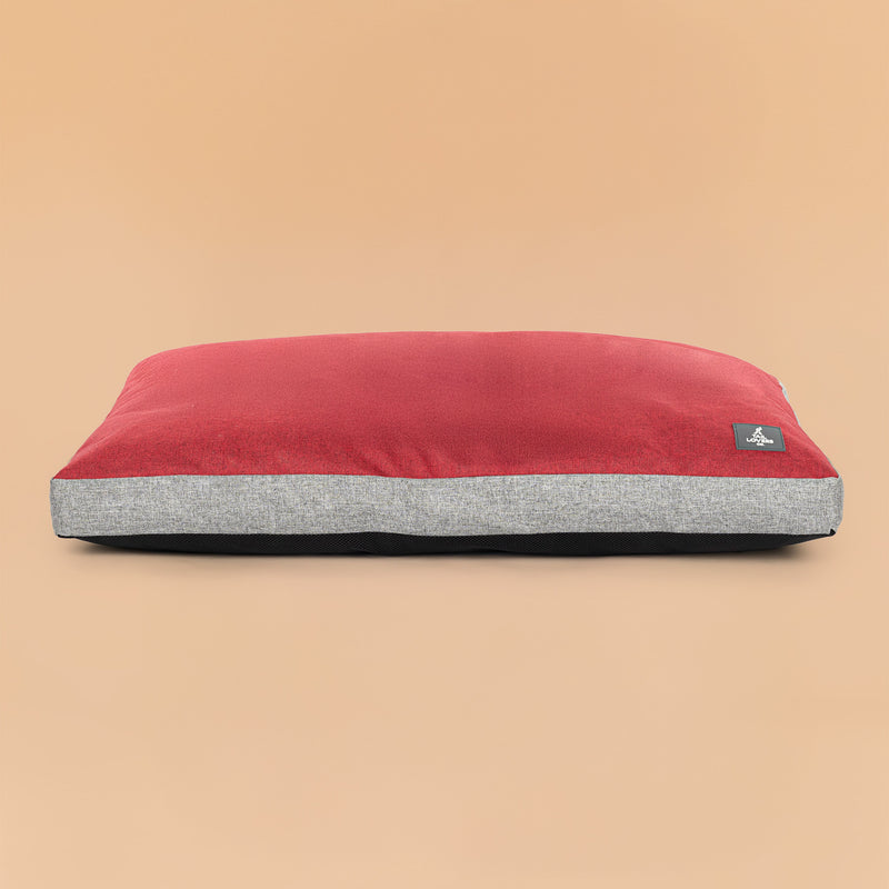 TLC Flat Haven Bed For Dog - Red - Heads Up For Tails