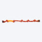 HUFT Tuggables Happy Knots Rope Toy For Dog - Orange & Red