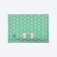 HUFT Personalised Minty Dots Mat For Dog & Cat - Turquoise - Heads Up For Tails