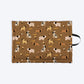 HUFT Personalised Bark & Bloom Mat For Dog & Cat - Brown - Heads Up For Tails