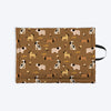 HUFT Personalised Bark & Bloom Mat For Dog & Cat - Brown - Heads Up For Tails