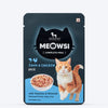 Meowsi by HUFT Tuna & Chicken Pâté Cat Wet Food, 80 gm, grain-free, with vitamins and minerals for balanced nutrition.