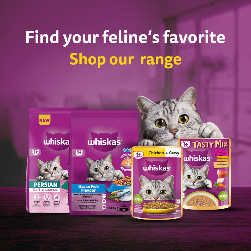 Whiskas Adult (1+ Years) Tuna Flavour Dry Cat Food - Heads Up For Tails