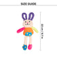 HUFT Happy Hopper Mini Plush Toy for Dog – Multicolour - Heads Up For Tails
