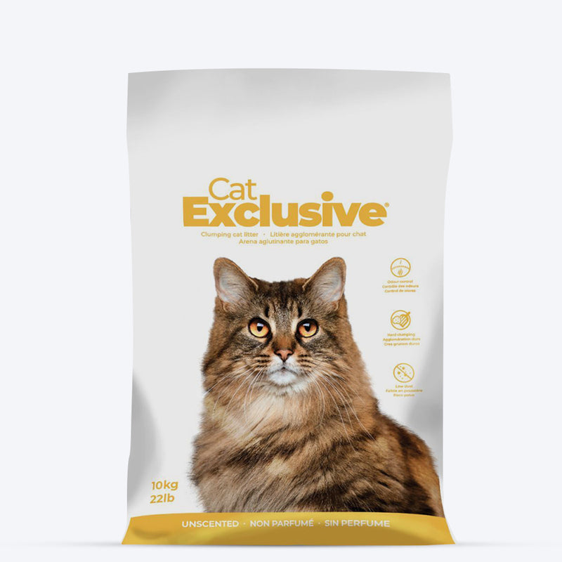Intersand Cat Exclusive Clumping Cat Litter - 10 kg - Heads Up For Tails