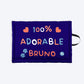 HUFT Personalised 100% Adorable Mat For Dog & Cat - Dark Blue - Heads Up For Tails