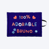 HUFT Personalised 100% Adorable Mat For Dog & Cat - Dark Blue - Heads Up For Tails