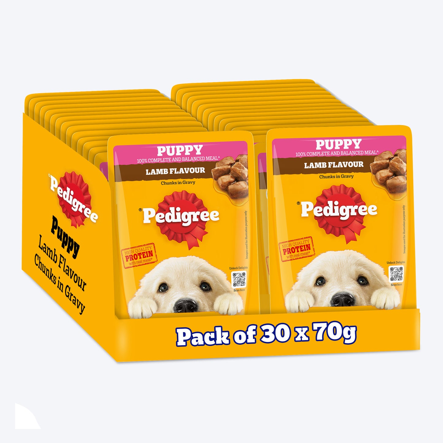Pedigree Lamb Chunks In Gravy Puppy Wet Food - 70 g