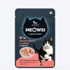 Meowsi by HUFT Chicken Breast with Duck in Broth Cat Wet Food, 80 gm, complete meal with vitamins and minerals.