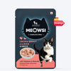 Meowsi by HUFT Chicken Breast with Duck in Broth Cat Wet Food, 80 gm, complete meal with vitamins and minerals.