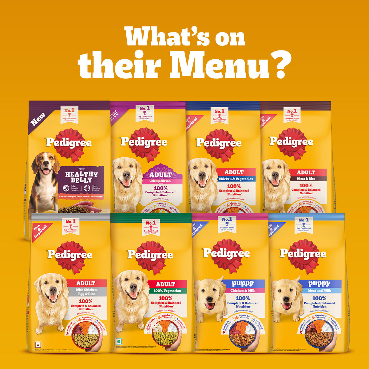 Pedigree 100% Vegetarian Dry Food For Adult Dog