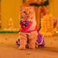 HUFT Desi Glam Bow Scarf For Cat & Puppy - Pink & Purple - Heads Up For Tails