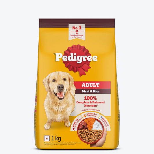 Pedigree Meat & Rice Dry Food For Adult Dog