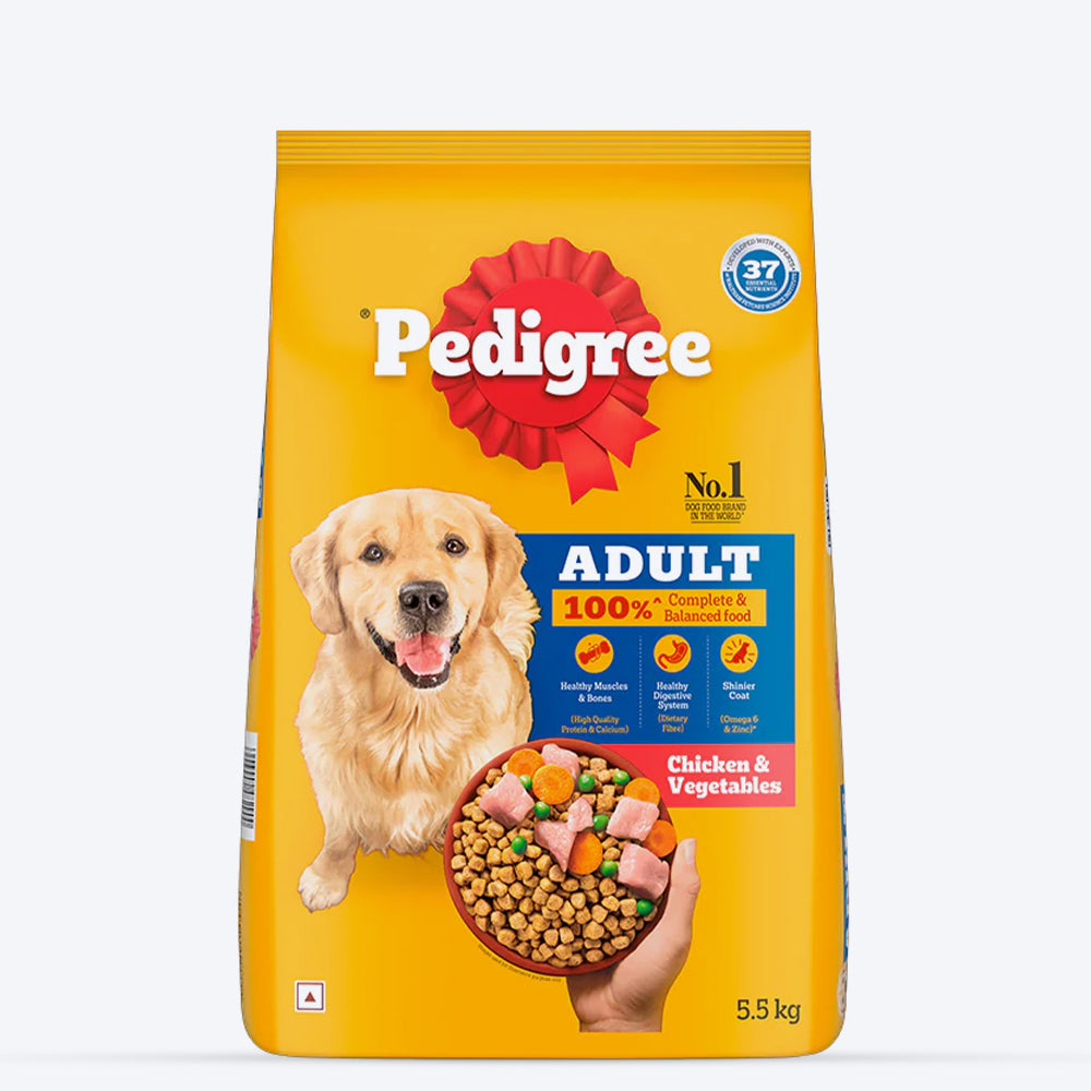 Pedigree Chicken & Vegetables Adult Dry Dog Food - Heads Up For Tails